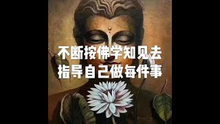 201805 不断按佛学知见去指导自己做每件事25540