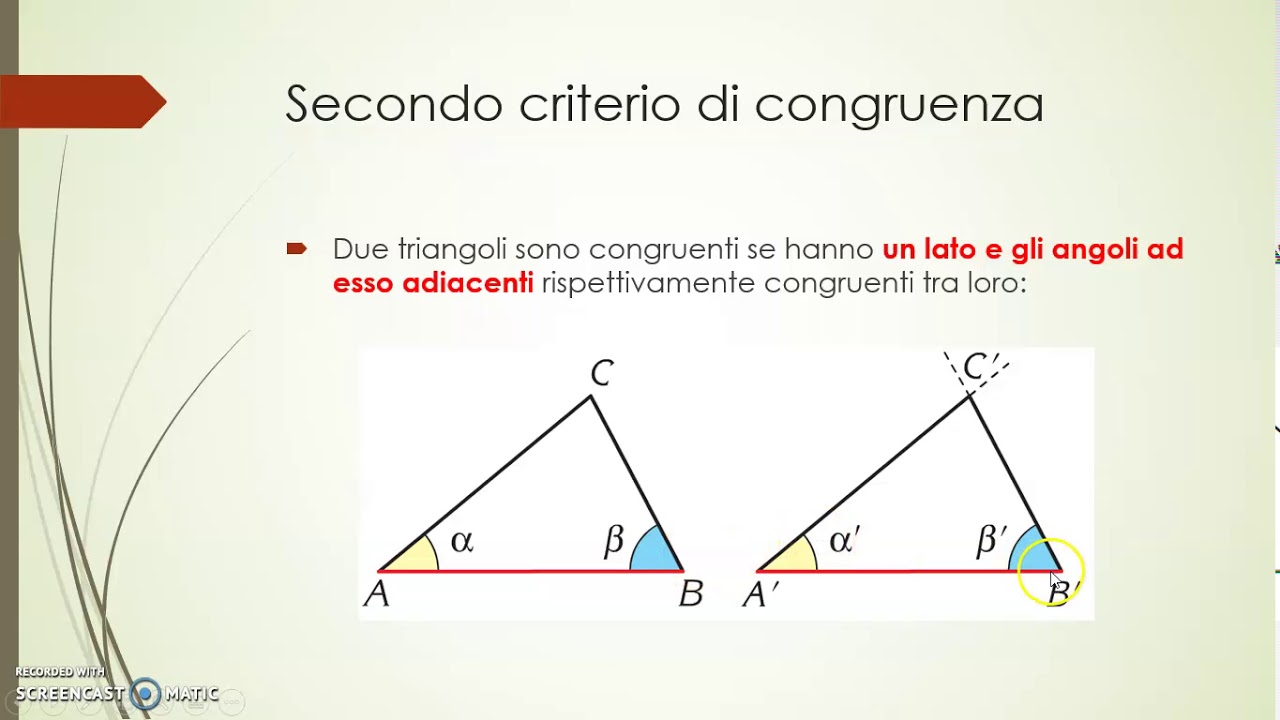 8.10 Criteri di congruenza dei triangoli YouTube 8.10 Criteri di congruenza dei triangoli YouTube