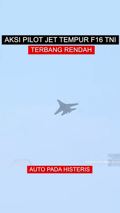 MENAKJUBKAN !! AKSI PILOT JET TEMPUR TNI HINGGA F16 TERBANG RENDAH SAAT HUT TNI KE 80