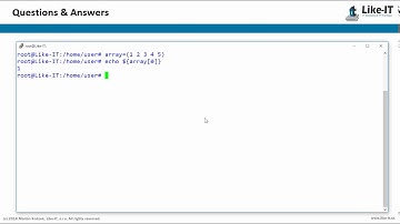 bash how to print array