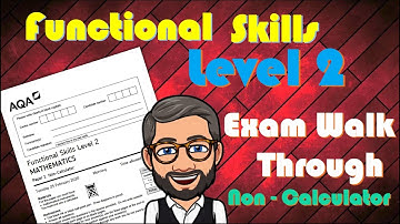 Functional Skills Maths Level 2   Full Non calculator Exam