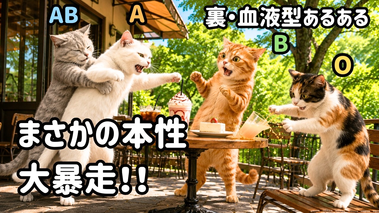 裏・血液型あるある【猫】人には見せない裏の顔