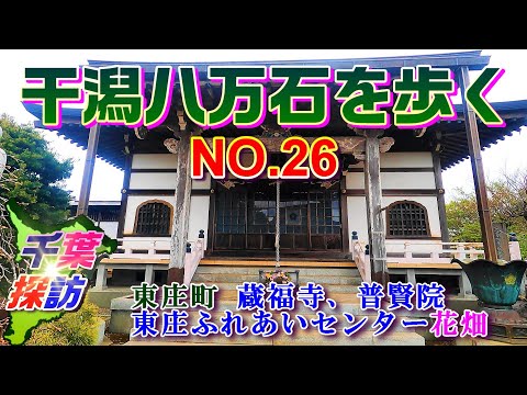 干潟八万石を歩く NO.26  "東庄町 ・蔵福寺~普賢院~東庄ふれあいセンターの花畑" 【千葉探訪】