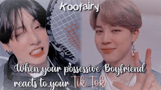 Jikook ff •Oneshot• | When your possessive boyfriend reacts to your tiktok videos |