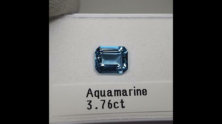 Aquamarin - 3,76 ct - Smaragd Schliff - Santa Maria Blau - CHQ GmbH