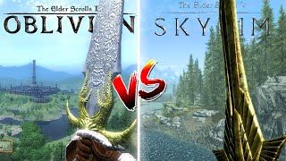 Oblivion vs Skyrim - Direct Comparison
