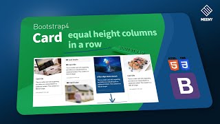 Equal height column in a row - Bootstrap4