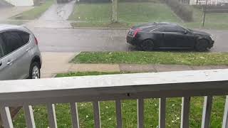 FIRST TIME SEE HAIL IN USA AKRON OHIO
