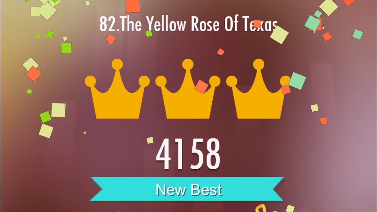 Piano Tiles 2 - The Yellow Rose Of Texas - 4158