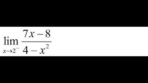 Finding Left-Hand or Right-Hand Limits of a Function 52