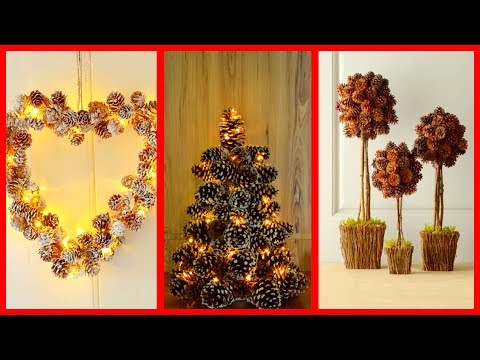 Vídeo: Pinha de mesa – Fazendo uma árvore de Natal de pinha