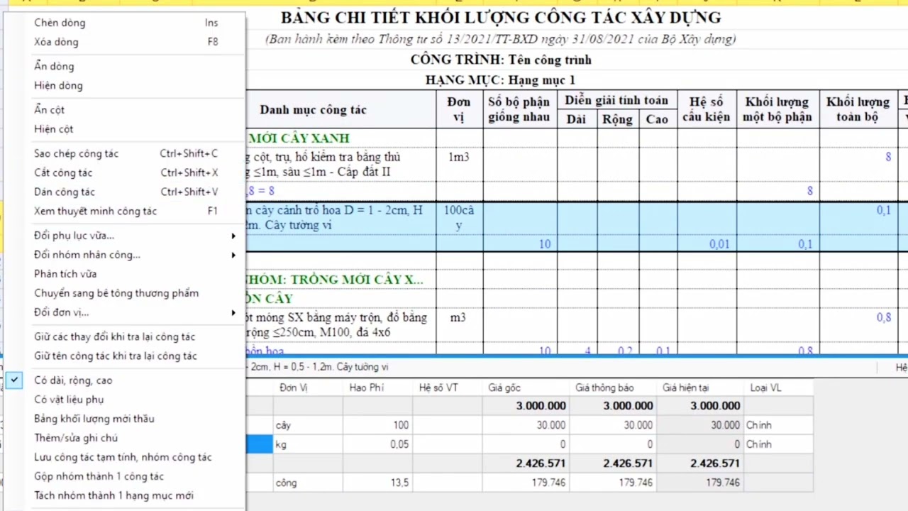 Cách sử dụng phần mềm dự toán F1 siêu đơn giản.