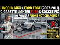 Phone Not Charging? Lincoln MKX / Ford Edge 12V Socket Fuse Location (07-11)