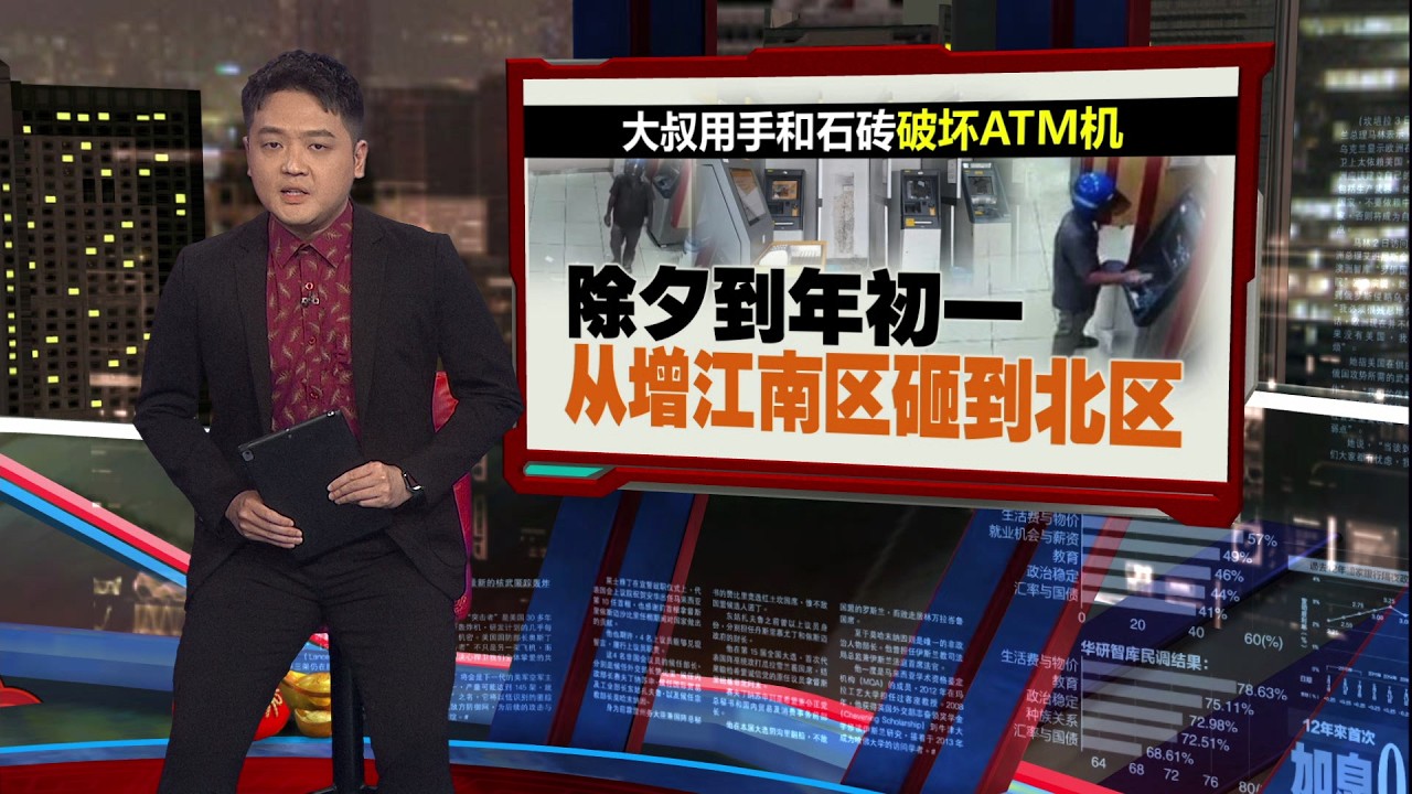 狂砸3间银行13提款机   神秘大叔连环破坏后面临提控 | 新闻报报看 26/02/2026