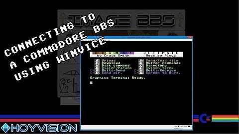 Call a Commodore BBS using WinVICE
