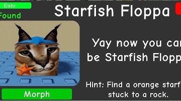 How To Get The “Starfish Floppa” | Find The Floppa Morphs #roblox #floppa