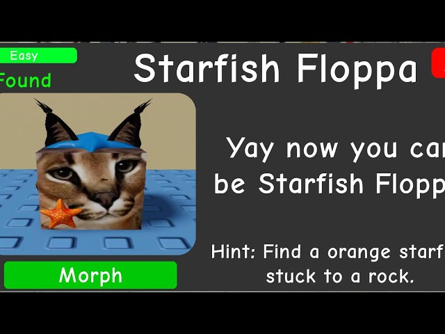 You Found Starfish Floppa! - Roblox
