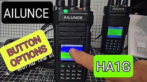 AILUNCE HA1G - BUTTON OPTIONS & RADIO SET UP