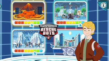 Transformers Rescue Bots: Dash 🤖AVOID meteor showers, lightning strikes, icy hail and flinging cars!