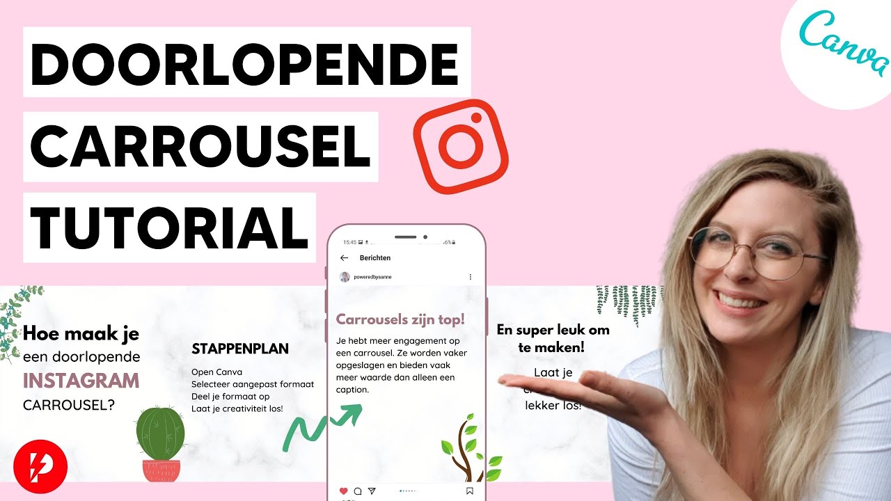 Hoe Maak Je Een Doorlopende Carrousel Post Voor Je Instagram In Canva?  Tutorial - Youtube