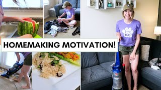 HOMEMAKING GET IT ALL DONE WITH ME | Homemaking Motivation | Homemaker Motivation