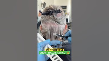 EASY TECHNIQUE SHORT RAZOR HAIRCUT: Complete Tutorial Linked Below! 🔥🔥🔥