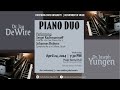 Faculty artist series drs jay dewire and joseph yungen in piano duet