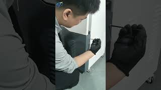 Vacuum Chamber Lower Cabinet Installation#lowercabinet #vacuumpumphousing #machine#industrialvacuum