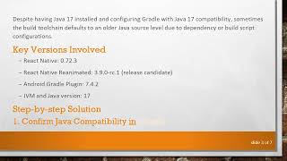 Fixing switch rules are not supported in -source 11 Error with React Native Reanimated and Java 17