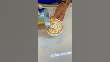 Latte art tutorial CLASSIC LATTE ART TULIP POUR Latte Art For BeginnersHow To Pour Heart#tulip #art