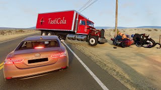 Crazy drivers on the highway - BeamNG Drive