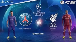 🔥Paris Saint-Germain vs Liverpool – INSANE UCL SHOWDOWN! 💥⚽ (PS5 4K 60FPS) #fc26 #championsleague 