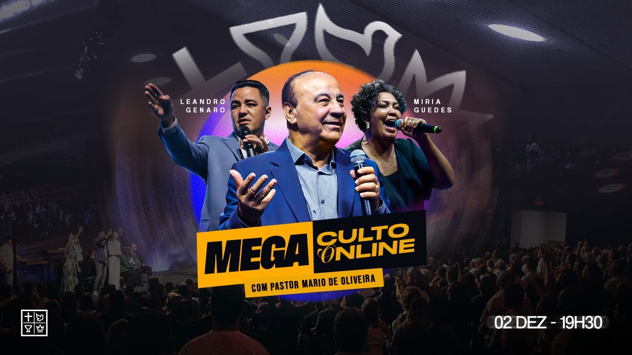 Mega Culto online com o Pastor Mário de Oliveira | 19h30