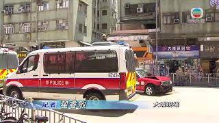 [現場]警方大埔車禍現場拉起封鎖線 廣福道來回行車線暫封閉