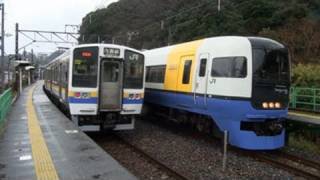 内房線竹岡駅 〜211系・255系・183系・209系・113系が走る〜