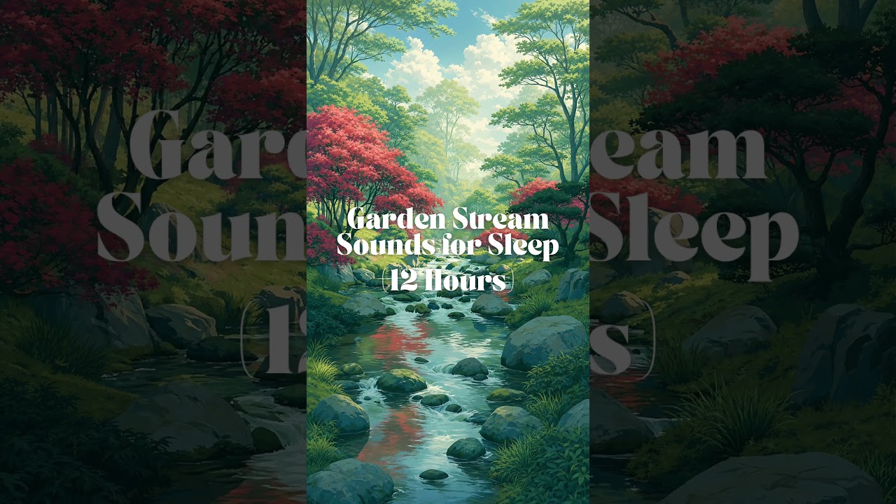 💧 Silky smooth garden waters flow gently for deep sleep and peaceful relaxation 🌿😴 #bettersleep