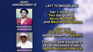 Lucile Frances Mondesir dos Santos nee Berence medium