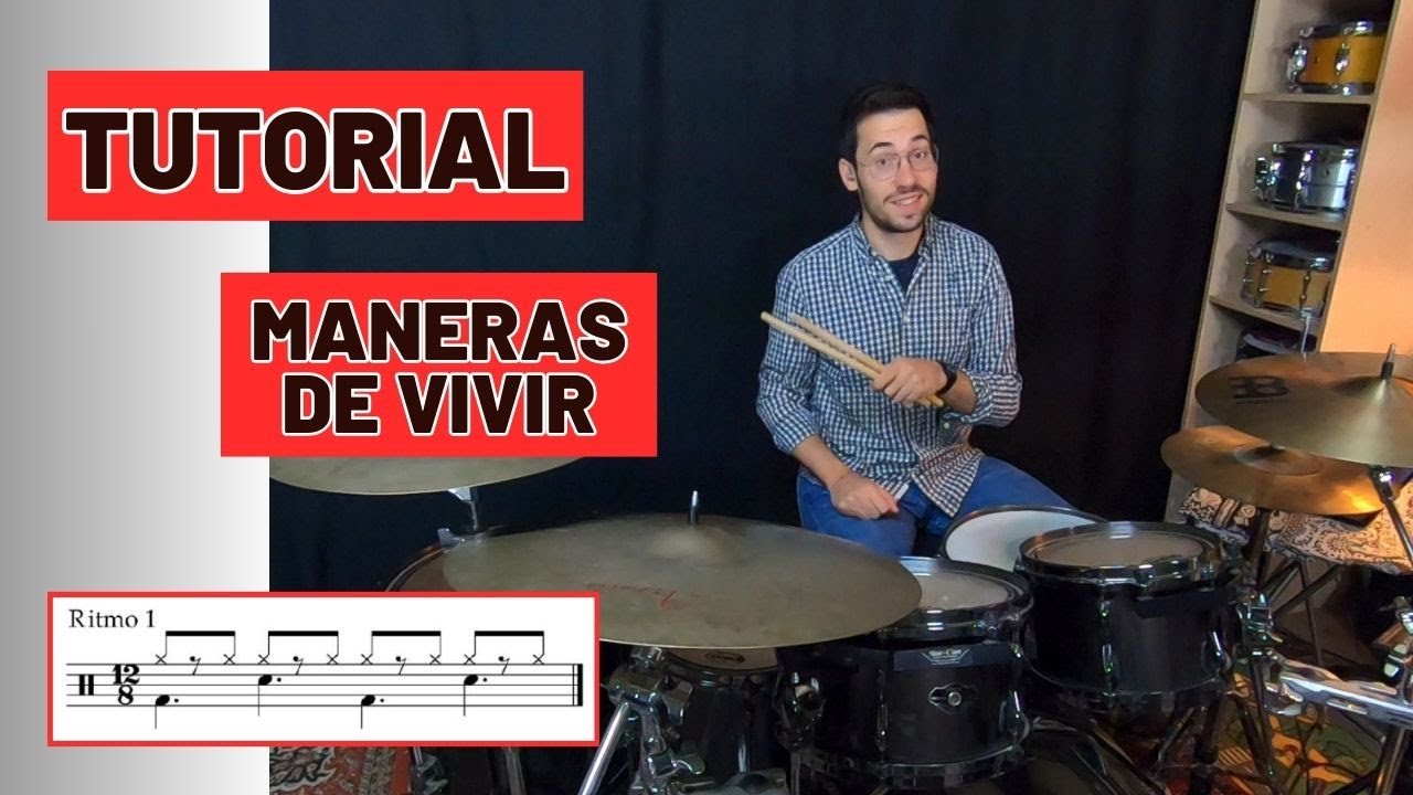 Cómo tocar MANERAS DE VIVIR en BATERÍA - Leño (TUTORIAL Español)