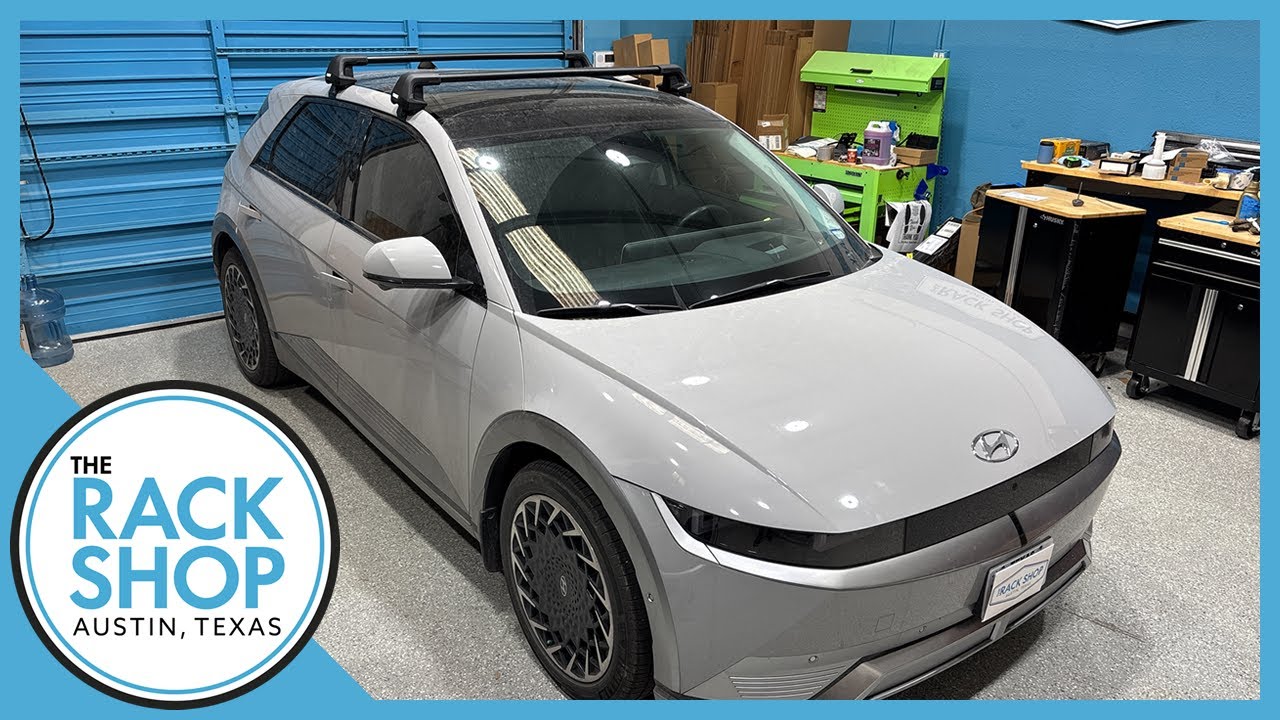 2022-2025 Hyundai Ioniq 5 with Bare Roof Thule WingBar EDGE Clamp ...