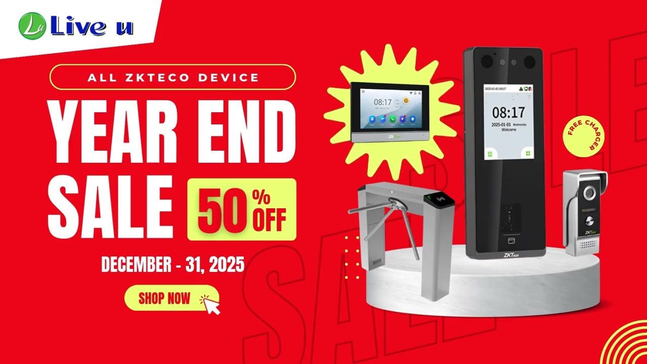 🎉 YEAR-END SALES PROMOTION 2025! 🎉- Zkteco Liveu  Sri Lanka