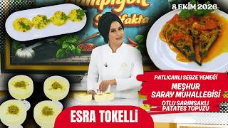 SOFRAYA 3 ŞIK DOKUNUŞ! PATLICANLI SEBZE YEMEĞİ, OTLU SARIMSAKLI PATATES TOPUZU VE SARAY MUHALLEBİSİ