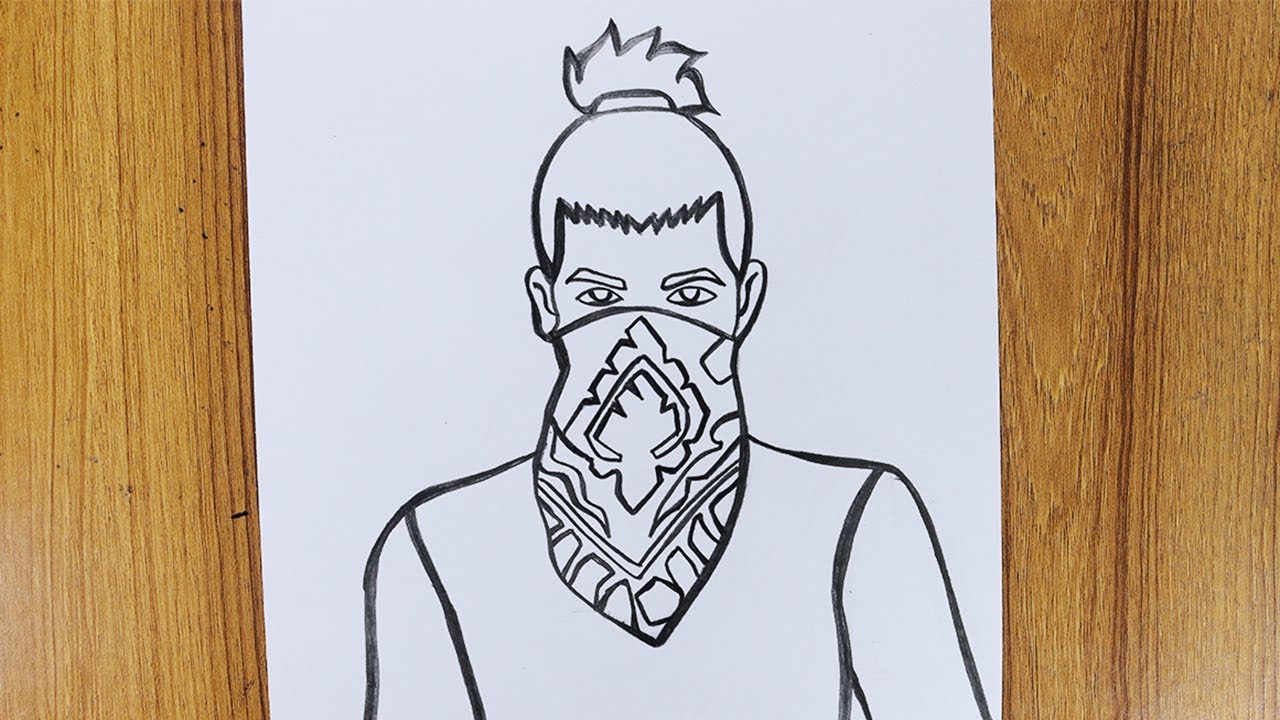 How to draw Ankush Bundle | Free Fire Character drawing | Free Fire Three Character drawing