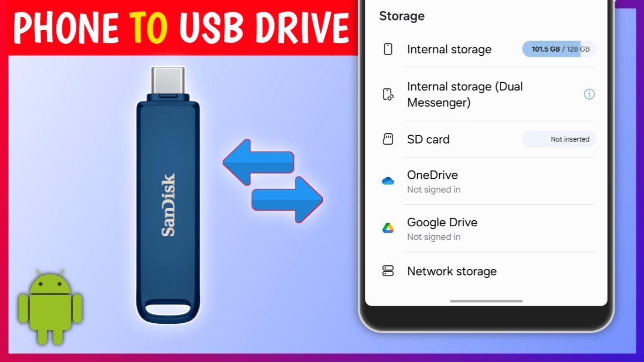 How to Transfer Files from Android Phone to USB Drive (OTG) | Easy ...