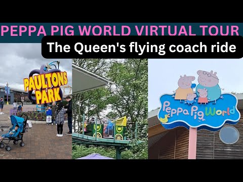 Peppa pig world...Rides and Attractions..the queen's flying coach ride ...