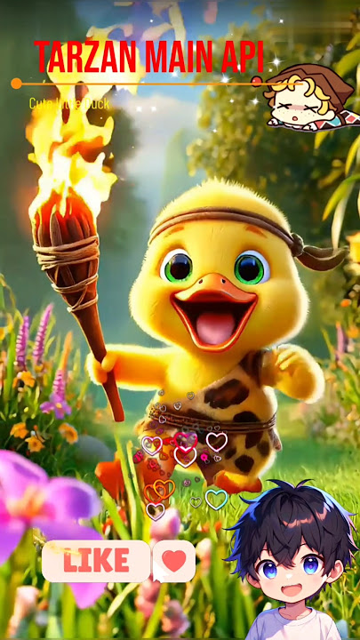 Cute Little Duck Jadi Tarzan Main Api Hujan #kartun #lucu #bebeklucu