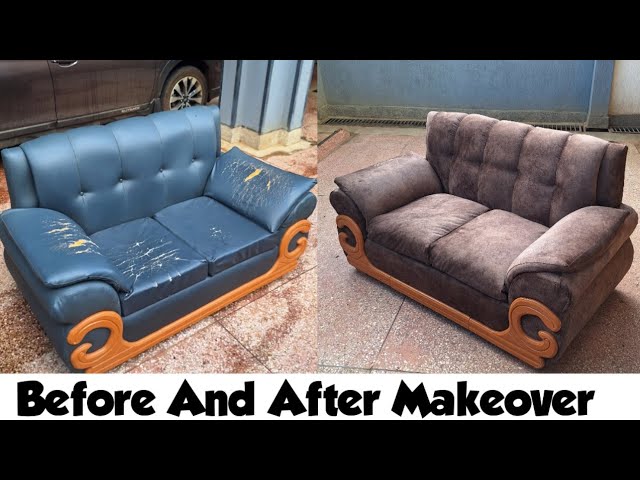 How To Change Your Sofa Fabric Material At Home DIY // Sofa