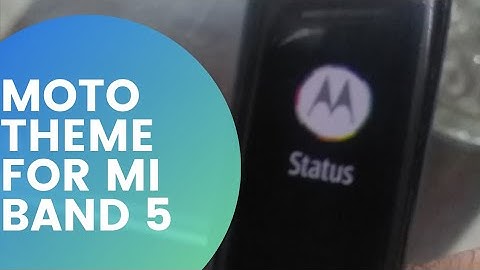 Custom firmware for mi band 5 motorola ui