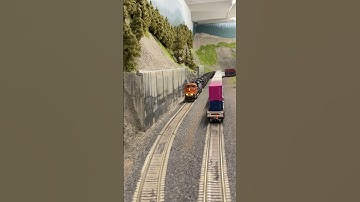 Modern BNSF model railroad operations #train #hoscale #modelrailroad #bnsf