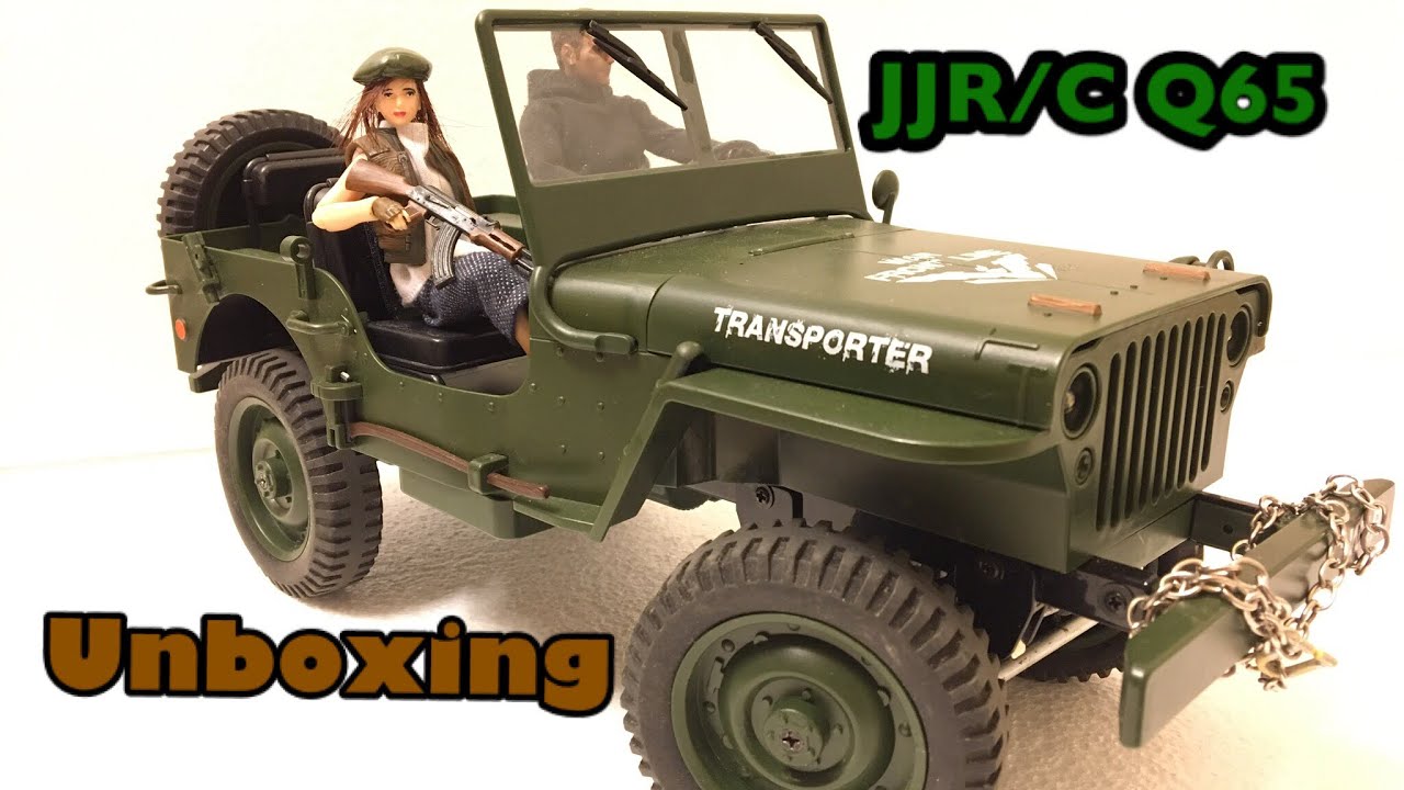 JJRC Q65 1:10 scale Willys Jeep unboxing and Full review and quick test run...