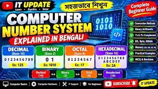 Computer Number System Explained in Bengali | Binary, Octal, Decimal & Hexadecimal